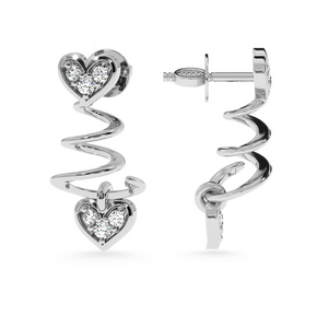 Designer Platinum Diamond Heart Earrings for Women JL PT E LC837   Jewelove.US