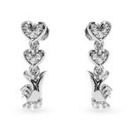 Load image into Gallery viewer, Designer Platinum Diamond Heart Earrings for Women JL PT E LC838  VVS-GH Jewelove.US
