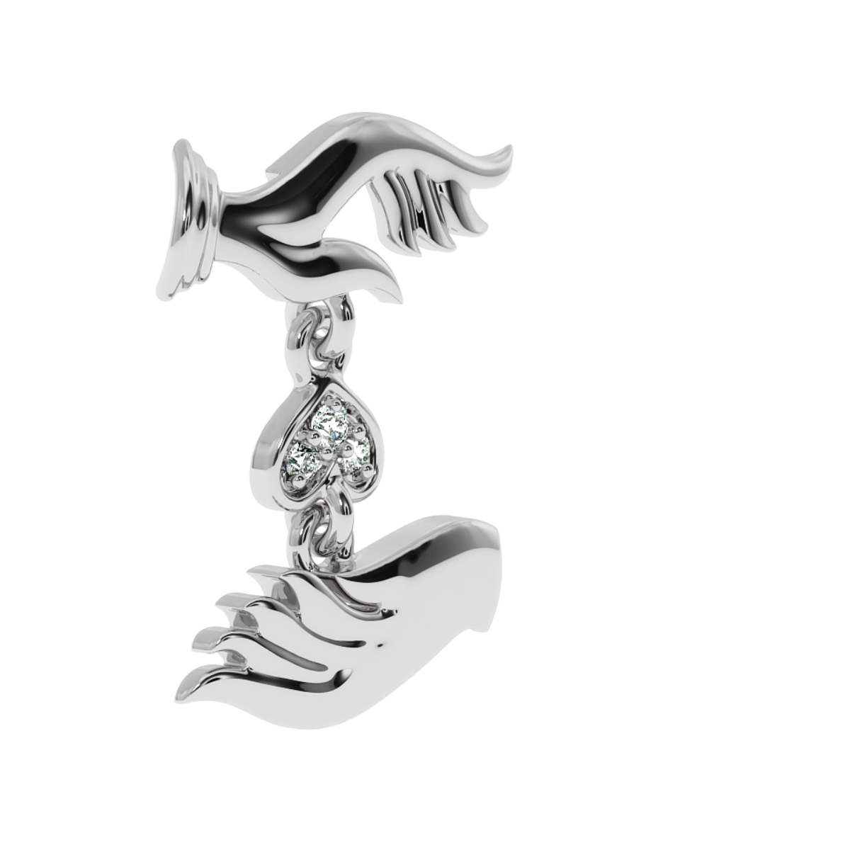 Designer Platinum Diamond Earrings for Women JL PT E LC842