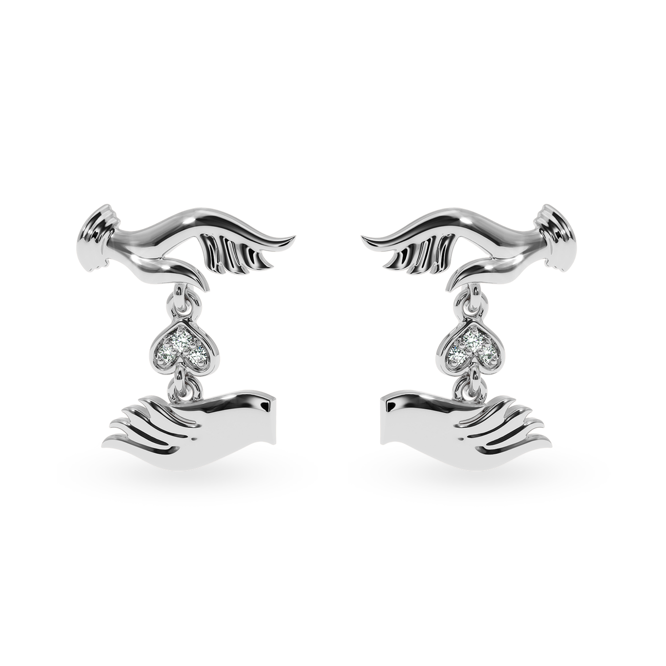Designer Platinum Diamond Earrings for Women JL PT E LC842