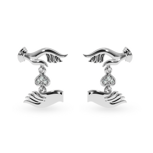 Designer Platinum Diamond Earrings for Women JL PT E LC842