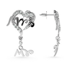 Load image into Gallery viewer, Designer Platinum Diamond Heart Earrings JL PT E LC846   Jewelove.US
