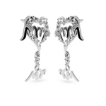 Load image into Gallery viewer, Designer Platinum Diamond Heart Earrings JL PT E LC846
