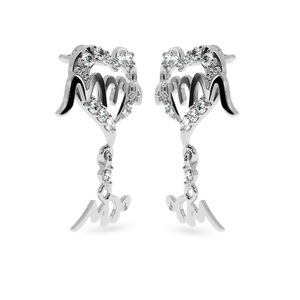 Designer Platinum Diamond Heart Earrings JL PT E LC846   Jewelove.US