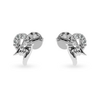 Load image into Gallery viewer, Designer Platinum Diamond Heart Earrings JL PT E LC847
