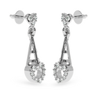 Load image into Gallery viewer, Designer Platinum Diamond Heart Earrings JL PT E LC848

