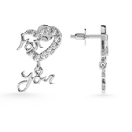 Load image into Gallery viewer, Designer Platinum Diamond Heart Earrings JL PT E LC849   Jewelove.US
