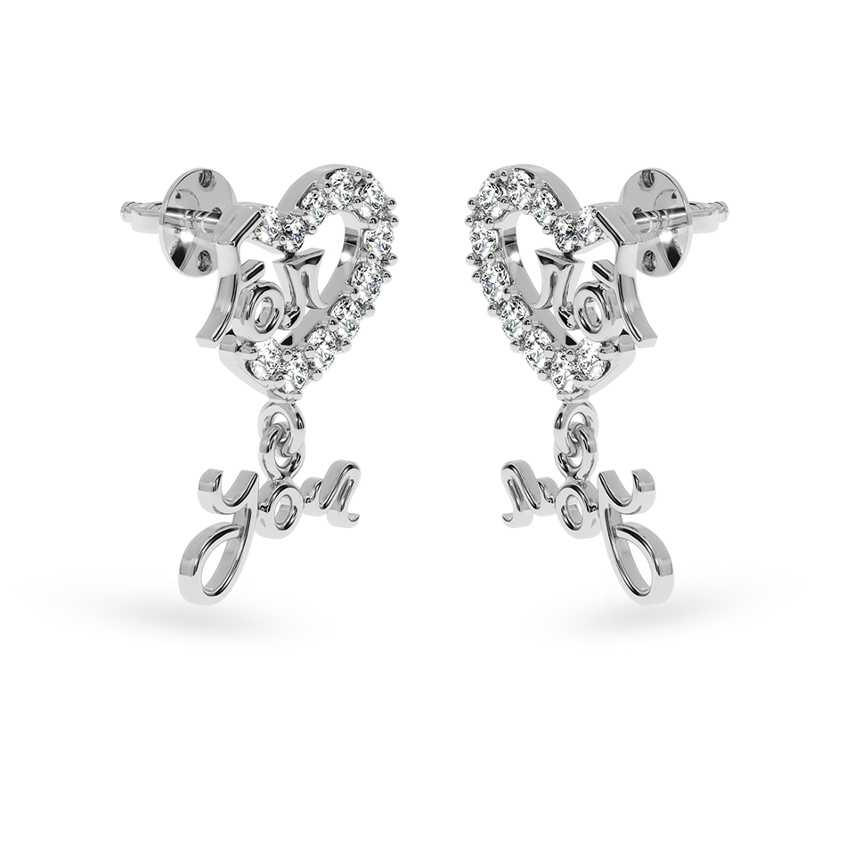 Designer Platinum Diamond Heart Earrings JL PT E LC849  VVS-GH Jewelove.US