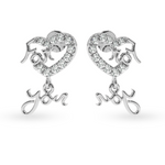 Load image into Gallery viewer, Designer Platinum Diamond Heart Earrings JL PT E LC849   Jewelove.US
