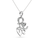 Load image into Gallery viewer, Platinum Diamond Heart Pendant for Women JL PT P LC901

