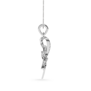 Platinum Diamond Heart Pendant for Women JL PT P LC901