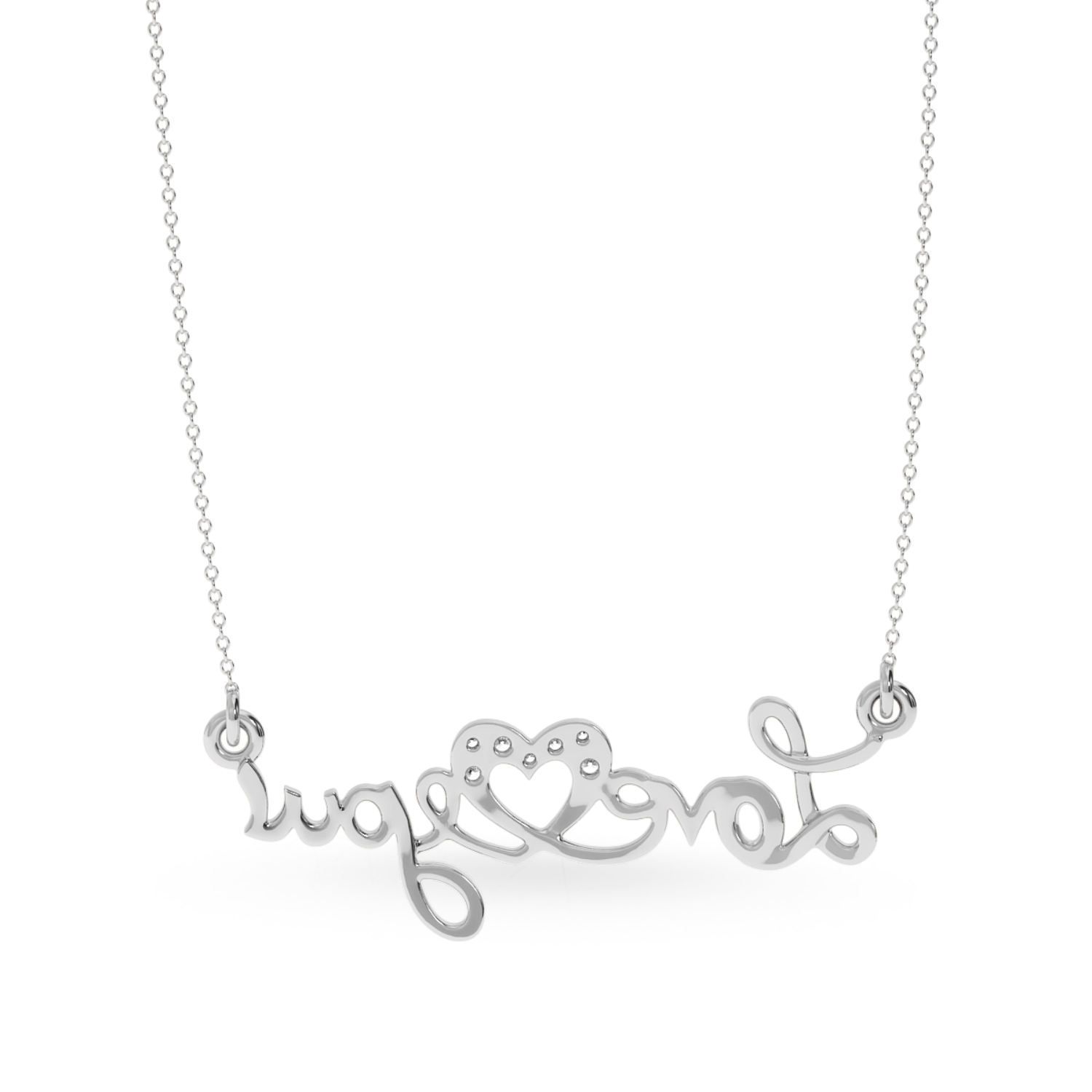 Platinum Diamond Heart Pendant for Women JL PT P LC902