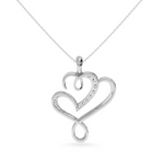 Load image into Gallery viewer, Platinum Diamond Heart Pendant for Women JL PT P LC904   Jewelove.US
