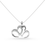 Load image into Gallery viewer, Platinum Diamond Heart Pendant for Women JL PT P LC906
