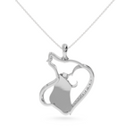 Load image into Gallery viewer, Platinum Diamond Heart Pendant for Women JL PT P LC911
