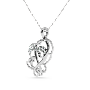Platinum Diamond Heart Pendant for Women JL PT P LC916   Jewelove.US