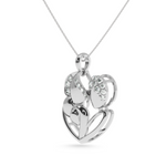 Load image into Gallery viewer, Platinum Diamond Heart Pendant for Women JL PT P LC917
