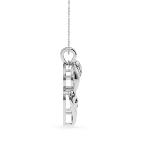Platinum Diamond Heart Pendant for Women JL PT P LC917
