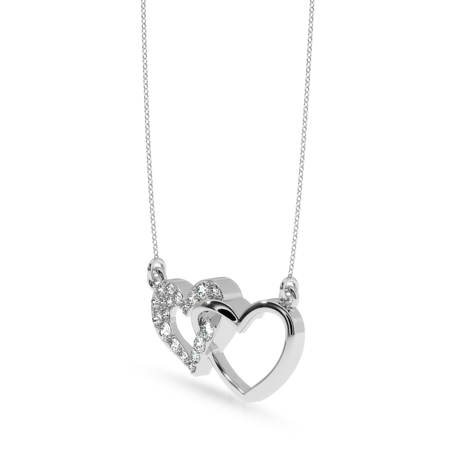 Platinum Diamond Heart Pendant for Women JL PT P LC918   Jewelove.US