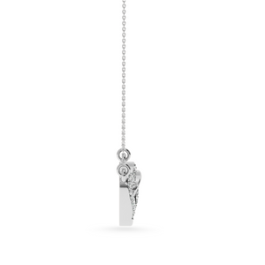 Platinum Diamond Heart Pendant for Women JL PT P LC918