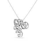 Load image into Gallery viewer, Designer Platinum Heart Diamond Pendant for Women JL PT P LC928
