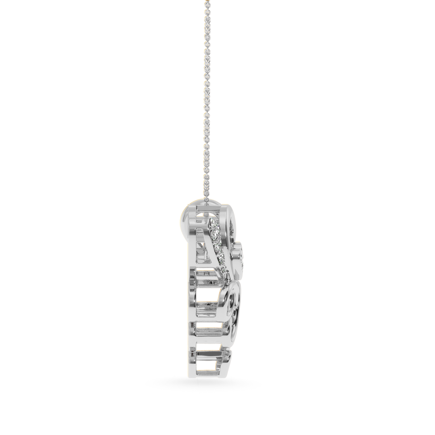 Designer Platinum Heart Diamond Pendant for Women JL PT P LC928