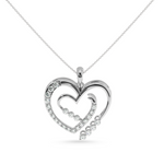 Load image into Gallery viewer, Designer Platinum Heart Diamond Pendant for Women JL PT P LC930
