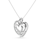 Load image into Gallery viewer, Designer Platinum Heart Diamond Pendant for Women JL PT P LC930

