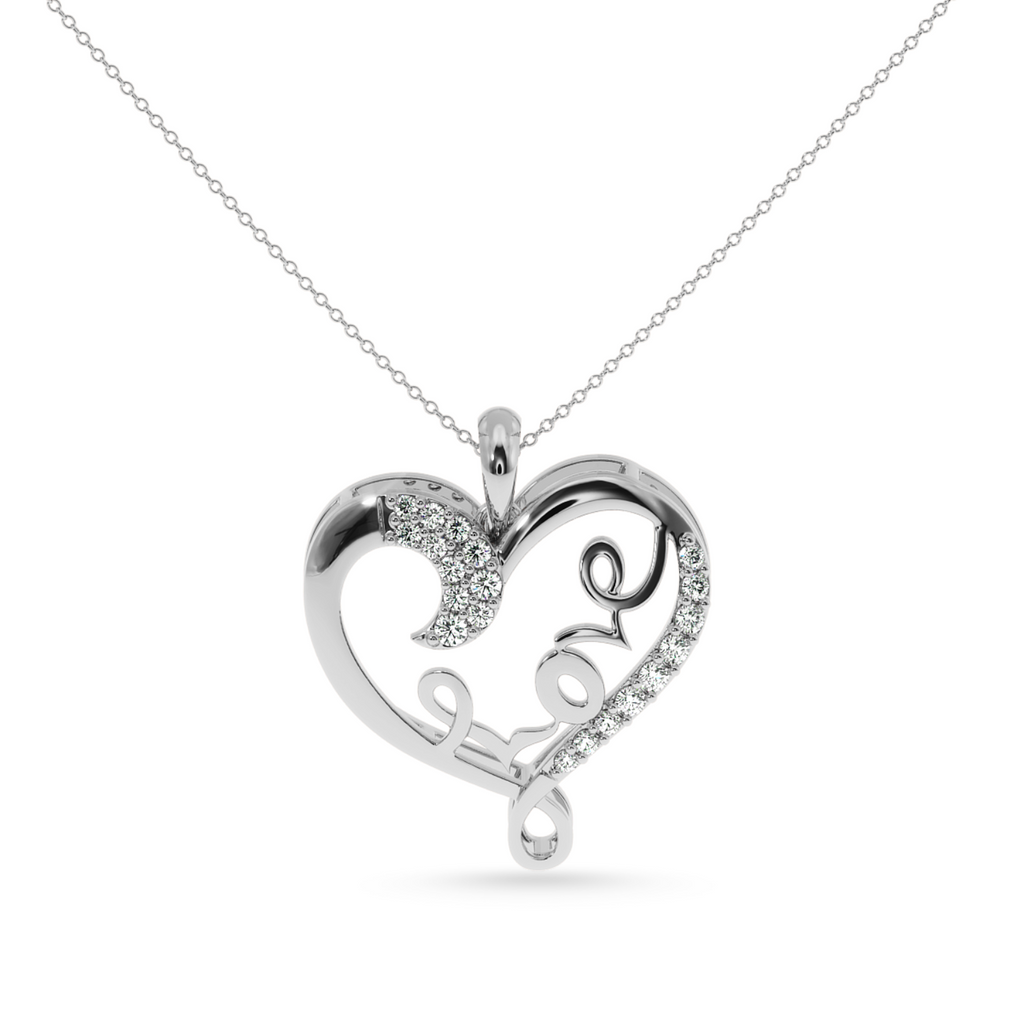 Designer Platinum Heart Diamond Pendant for Women JL PT P LC931  VVS-GH Jewelove.US
