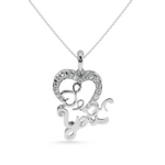Load image into Gallery viewer, Designer Platinum Heart Diamond Pendant for Women JL PT P LC937  VVS-GH Jewelove.US
