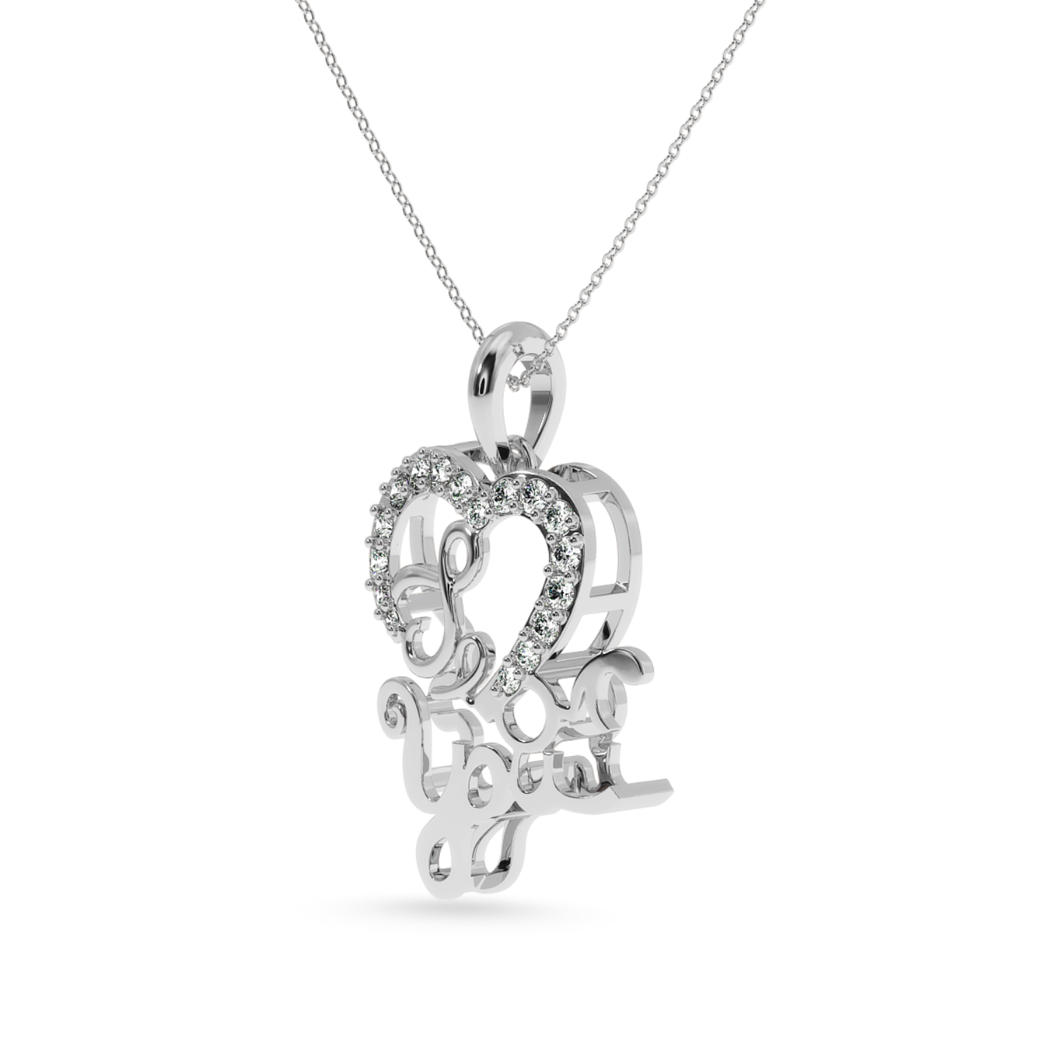Designer Platinum Heart Diamond Pendant for Women JL PT P LC937   Jewelove.US