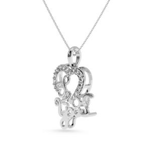 Designer Platinum Heart Diamond Pendant for Women JL PT P LC937   Jewelove.US