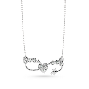Designer Platinum Heart Diamond Pendant for Women JL PT P LC938