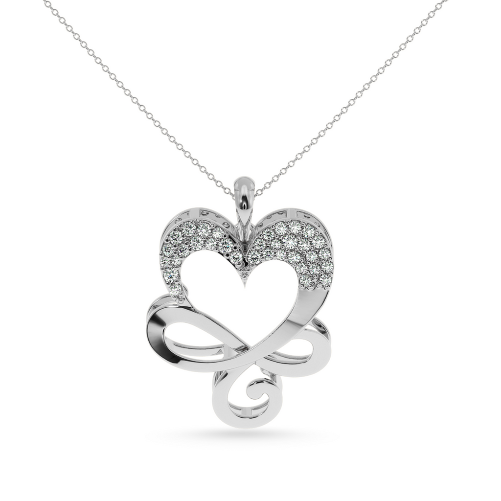 Designer Platinum Heart Diamond Pendant for Women JL PT P LC940  VVS-GH Jewelove.US