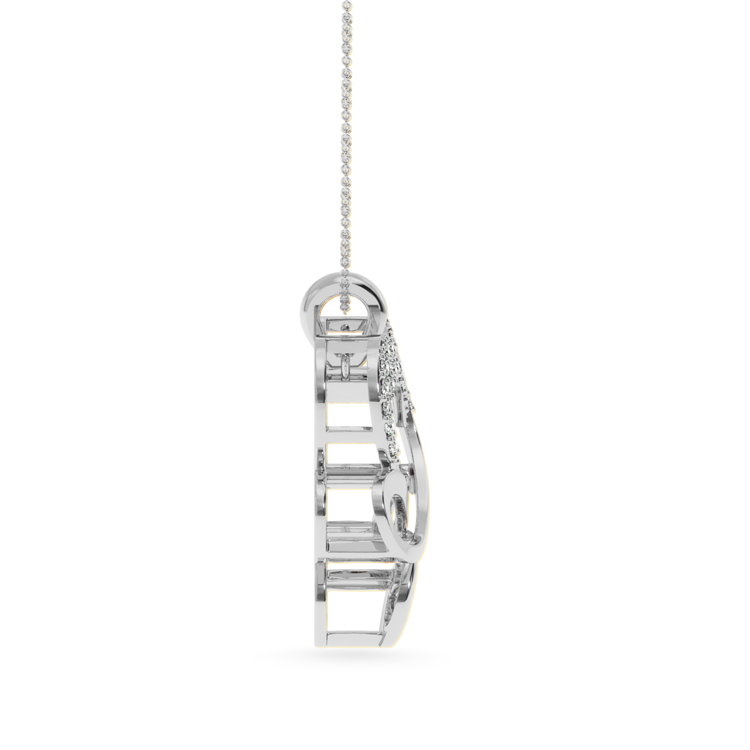 Designer Platinum Heart Diamond Pendant for Women JL PT P LC940