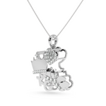 Load image into Gallery viewer, Designer Platinum Diamond Pendant for Women JL PT P LC941

