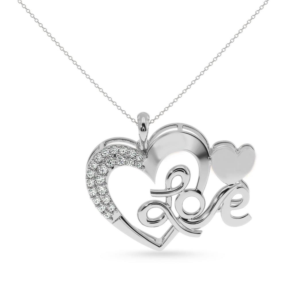 Designer Platinum Heart Diamond Pendant for Women JL PT P LC943  VVS-GH Jewelove.US