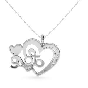 Designer Platinum Heart Diamond Pendant for Women JL PT P LC943   Jewelove.US
