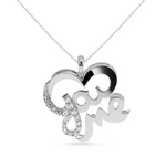 Load image into Gallery viewer, Designer Platinum Heart Diamond Pendant for Women JL PT P LC945  VVS-GH Jewelove.US

