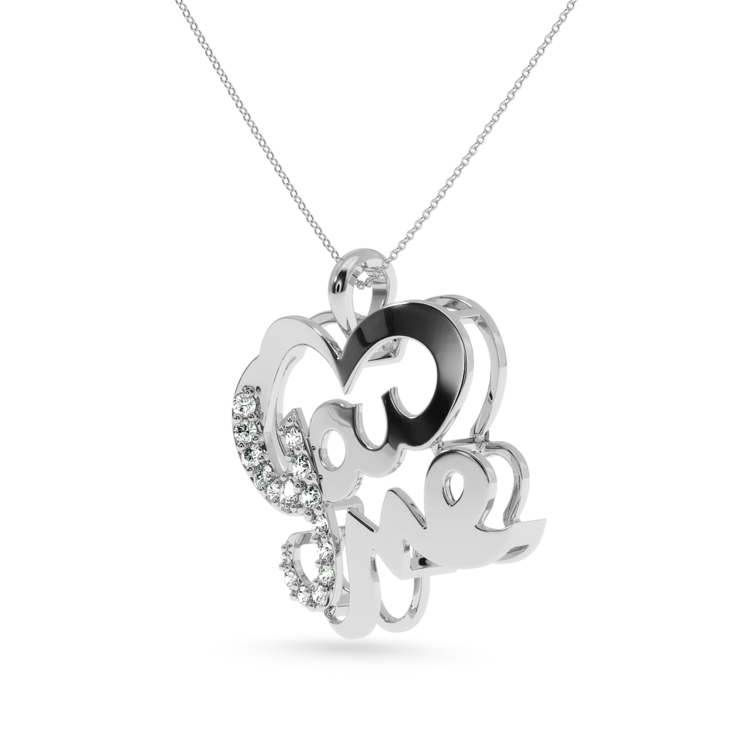 Designer Platinum Heart Diamond Pendant for Women JL PT P LC945   Jewelove.US