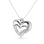 Load image into Gallery viewer, Designer Platinum Heart Diamond Pendant for Women JL PT P LC949   Jewelove.US
