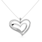 Load image into Gallery viewer, Designer Platinum Heart Diamond Pendant for Women JL PT P LC949   Jewelove.US
