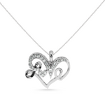 Load image into Gallery viewer, Designer Platinum Heart Diamond Pendant for Women JL PT P LC950  VVS-GH Jewelove.US
