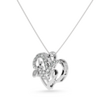 Load image into Gallery viewer, Designer Platinum Heart Diamond Pendant for Women JL PT P LC950   Jewelove.US
