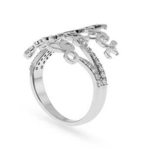 Designer Platinum Diamond Ring for Women JL PT LC852