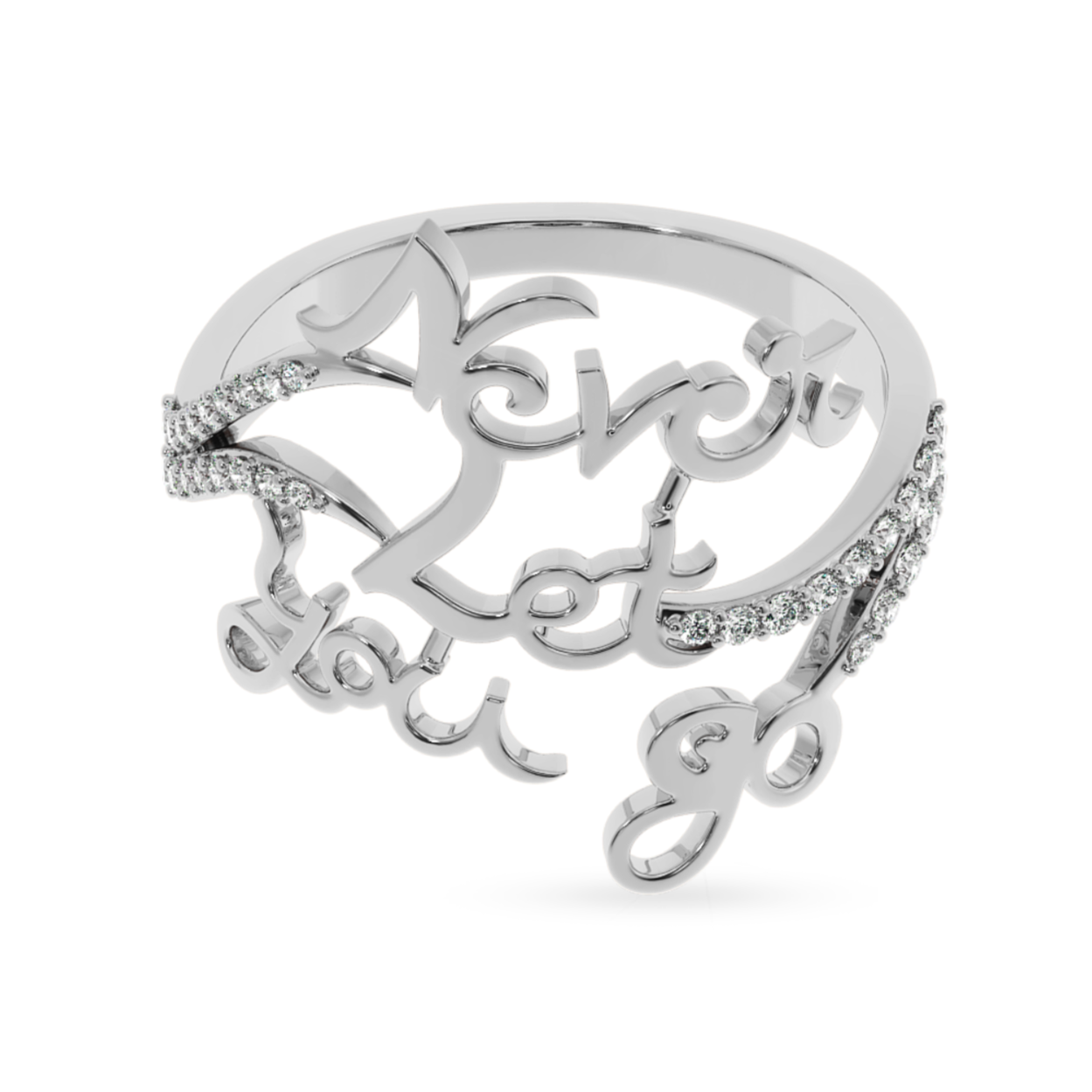 Designer Platinum Diamond Ring for Women JL PT LC852   Jewelove