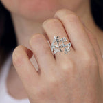 Load image into Gallery viewer, Designer Platinum Diamond Ring for Women JL PT LC852
