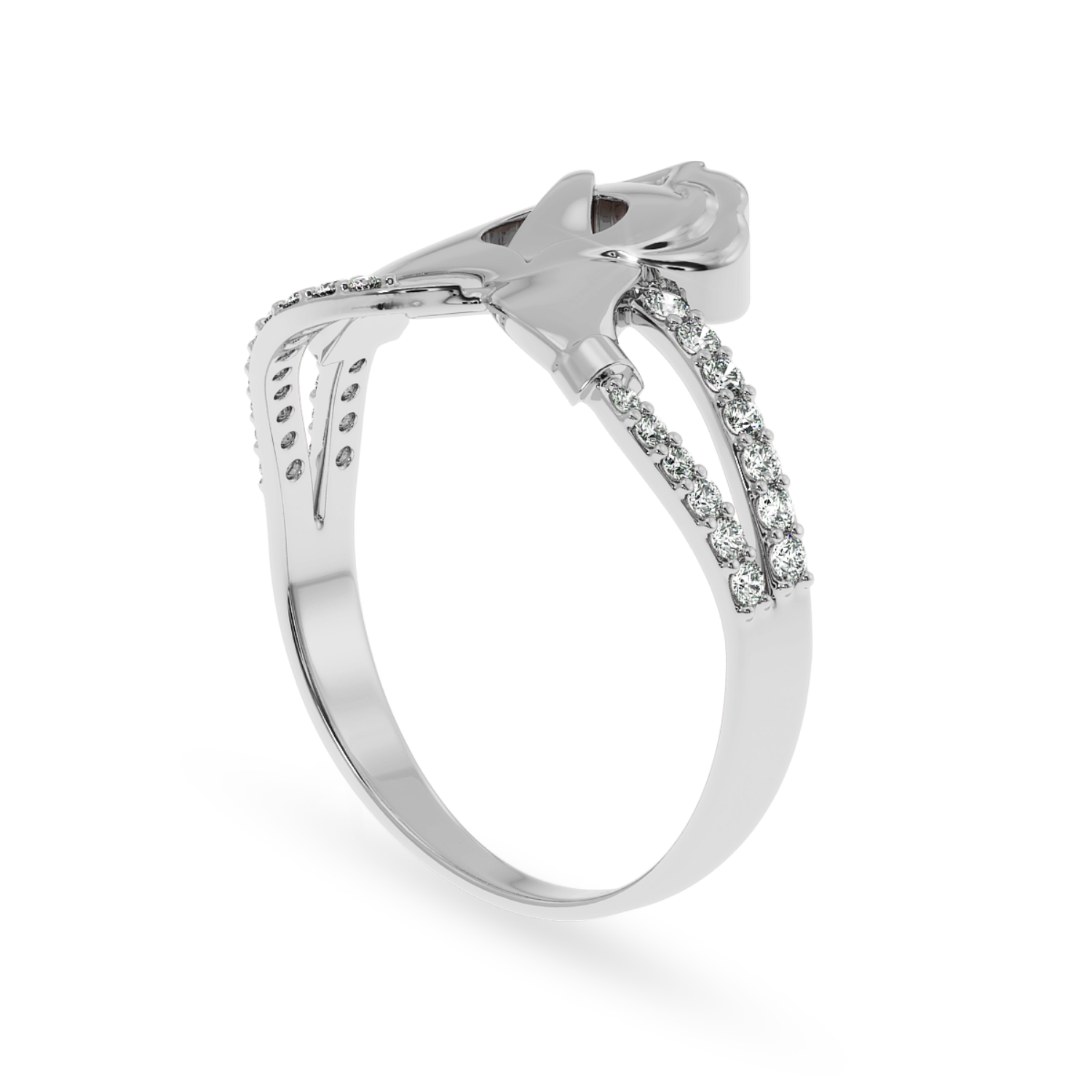 Designer Platinum Diamond Ring for Women JL PT LC857   Jewelove