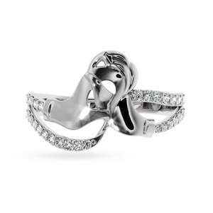 Designer Platinum Diamond Ring for Women JL PT LC857  VVS-GH Jewelove