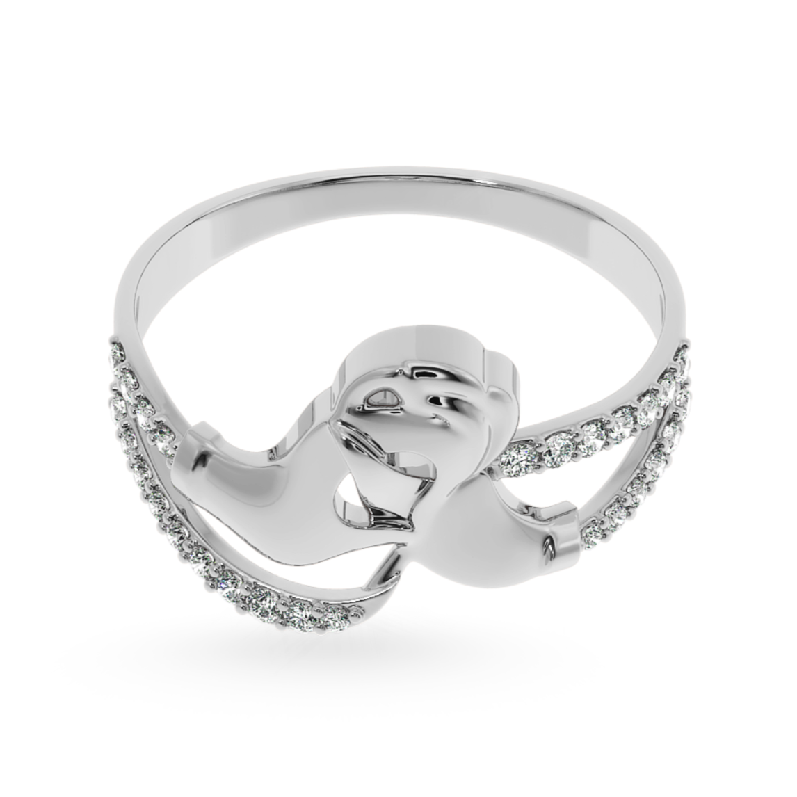 Designer Platinum Diamond Ring for Women JL PT LC857   Jewelove